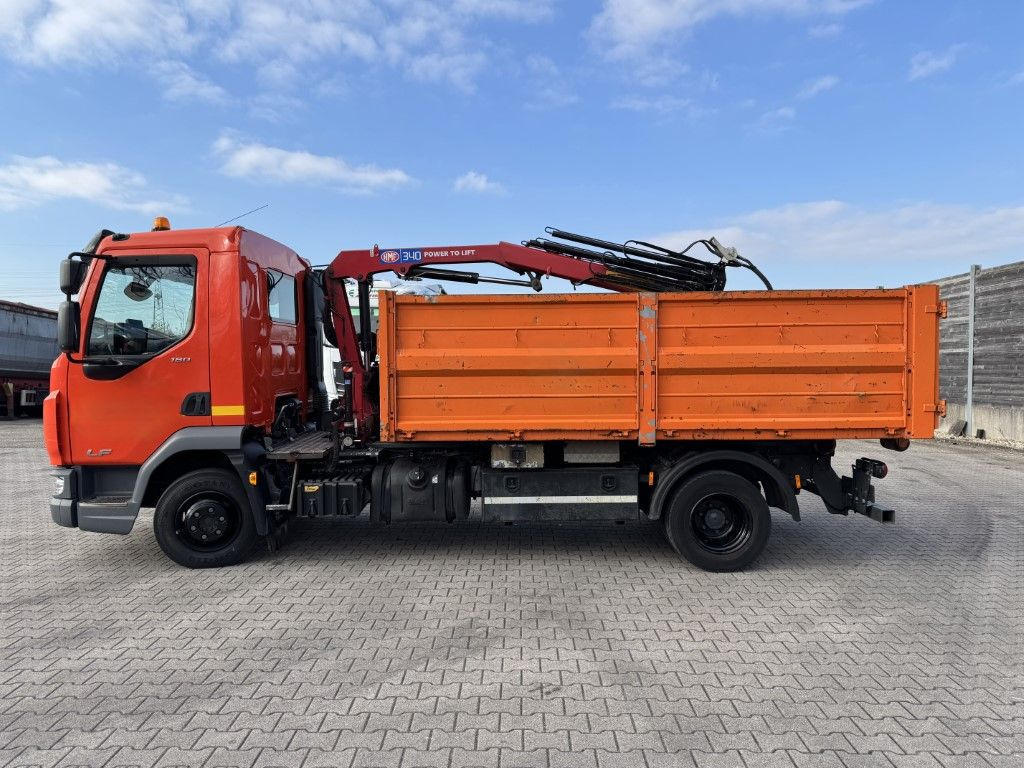 DAF FA LF 180 8t / Abrollkipper, Ladekran Containe - Hook-lift sunkvežimis, Sunkvežimis su kranu: foto 1 DAF FA LF 180 8t / Abrollkipper, Ladekran Containe - Hook-lift sunkvežimis, Sunkvežimis su kranu: foto 1