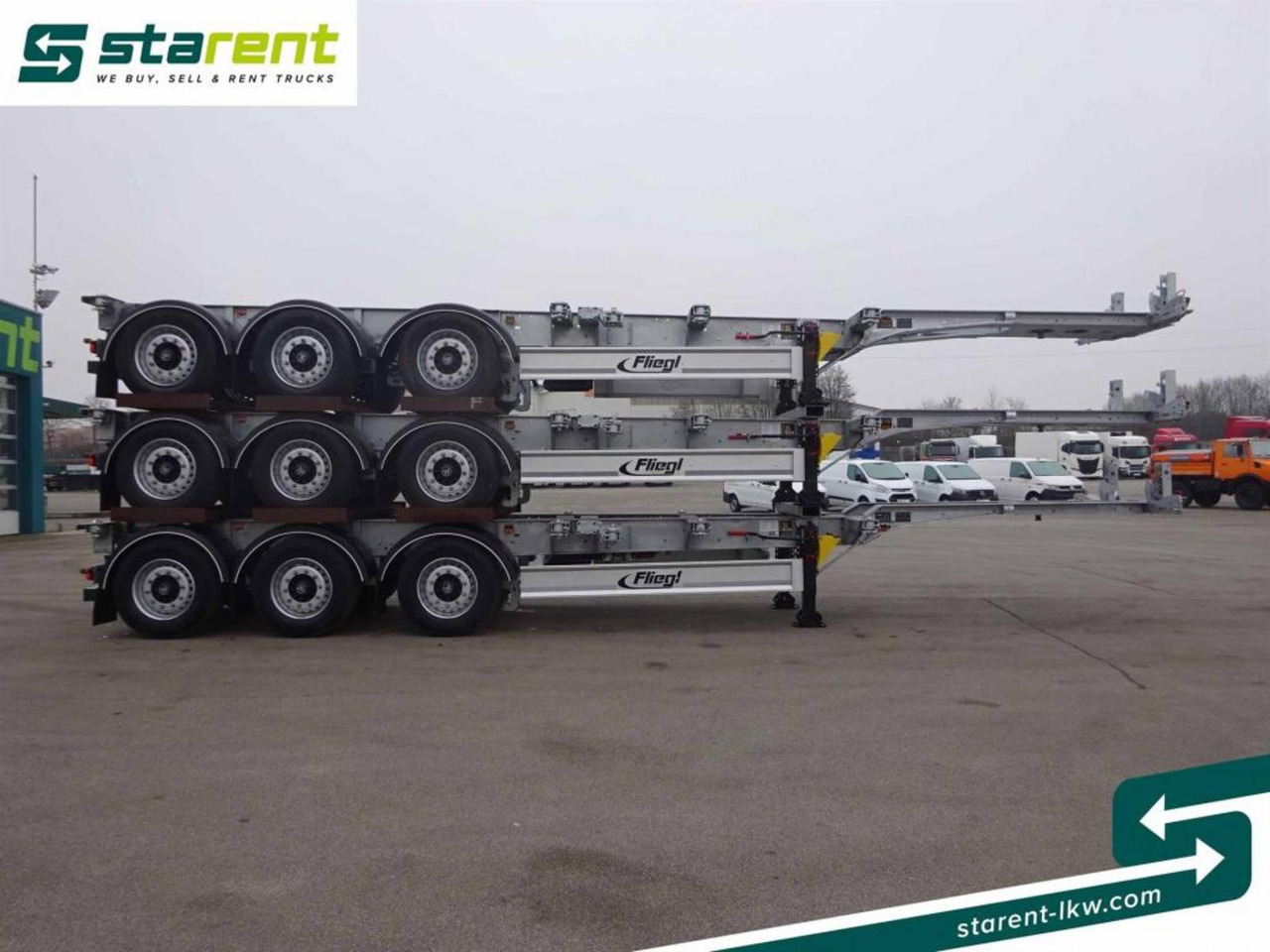 Fliegl Containerchassis ADR, 1x20 / 2x20 / 1x30 / 1x40 - Konteineris-vežimus/ Sukeisti kūną puspriekabė: foto 4 Fliegl Containerchassis ADR, 1x20 / 2x20 / 1x30 / 1x40 - Konteineris-vežimus/ Sukeisti kūną puspriekabė: foto 4