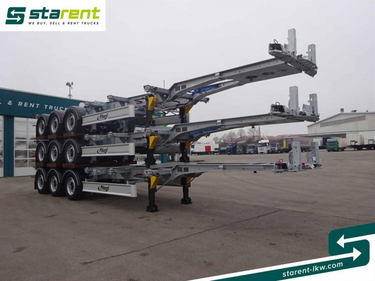 Fliegl Containerchassis ADR, 1x20 / 2x20 / 1x30 / 1x40 - Konteineris-vežimus/ Sukeisti kūną puspriekabė: foto 3 Fliegl Containerchassis ADR, 1x20 / 2x20 / 1x30 / 1x40 - Konteineris-vežimus/ Sukeisti kūną puspriekabė: foto 3