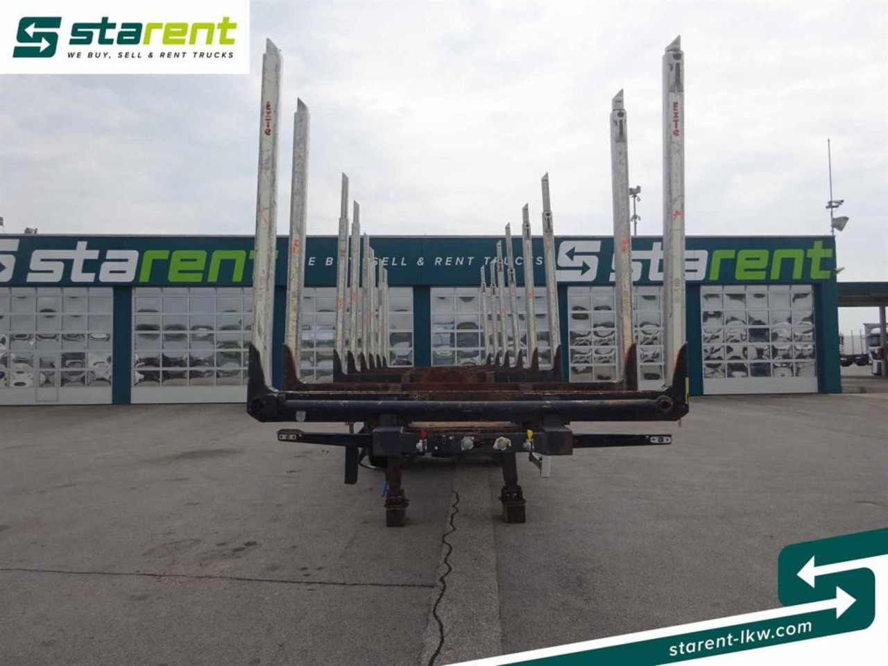 Hangler Holzrungen Auflieger Exte Rungen Lift-A Lenkachse - Miškovežio puspriekabė: foto 2 Hangler Holzrungen Auflieger Exte Rungen Lift-A Lenkachse - Miškovežio puspriekabė: foto 2