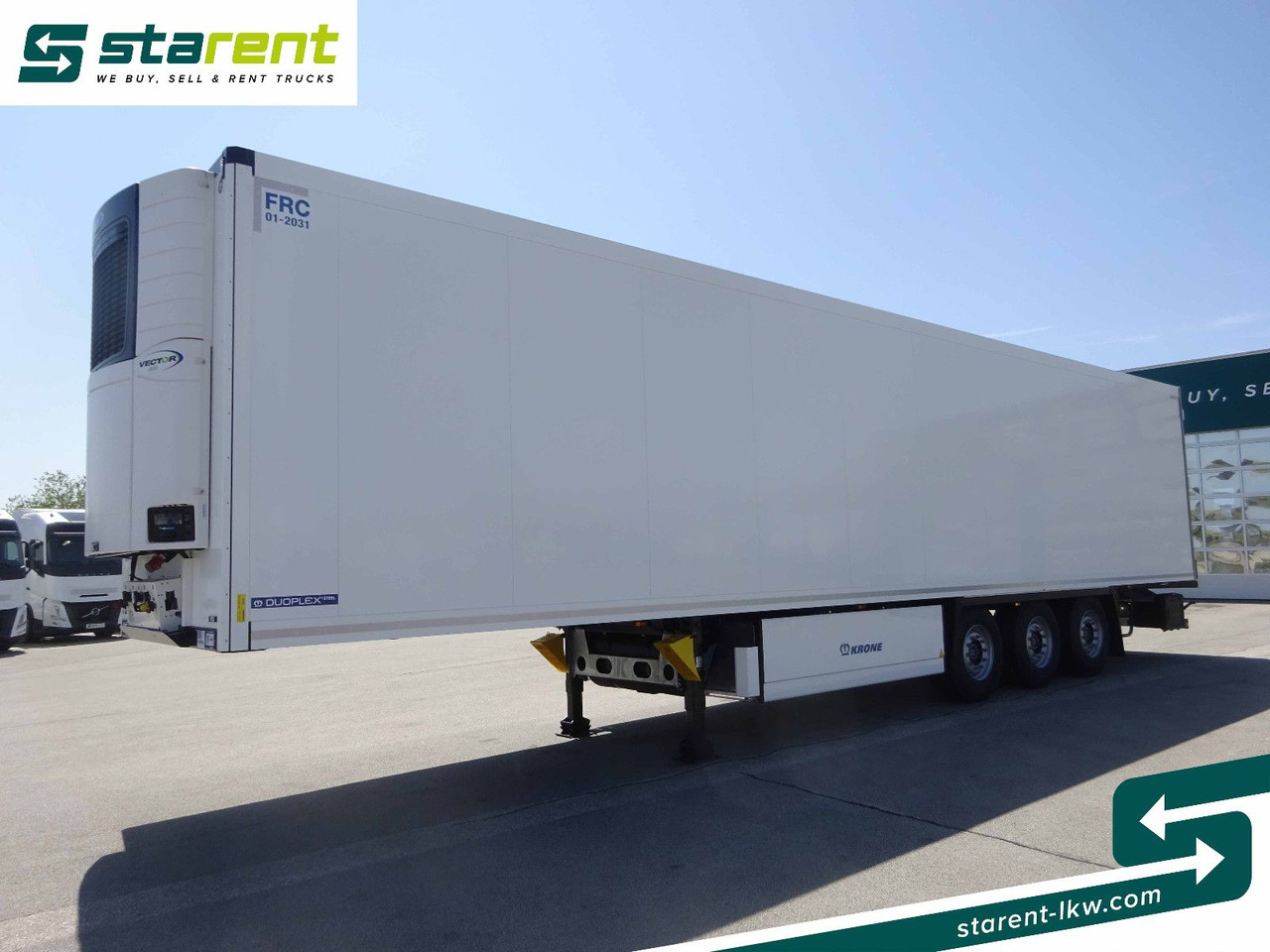 Krone Thermotrailer Carrier Vector 1550, Zurrleisten - Furgonas puspriekabė: foto 1 Krone Thermotrailer Carrier Vector 1550, Zurrleisten - Furgonas puspriekabė: foto 1