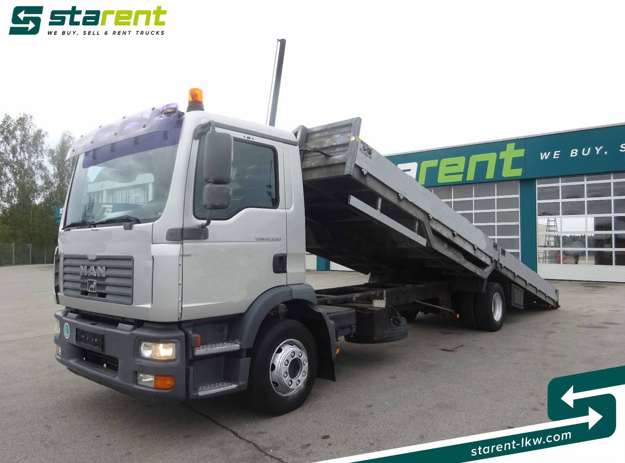 MAN TGM 12.280, Fahrzeugtransporter, kippbar - Evakuatorius: foto 1 MAN TGM 12.280, Fahrzeugtransporter, kippbar - Evakuatorius: foto 1