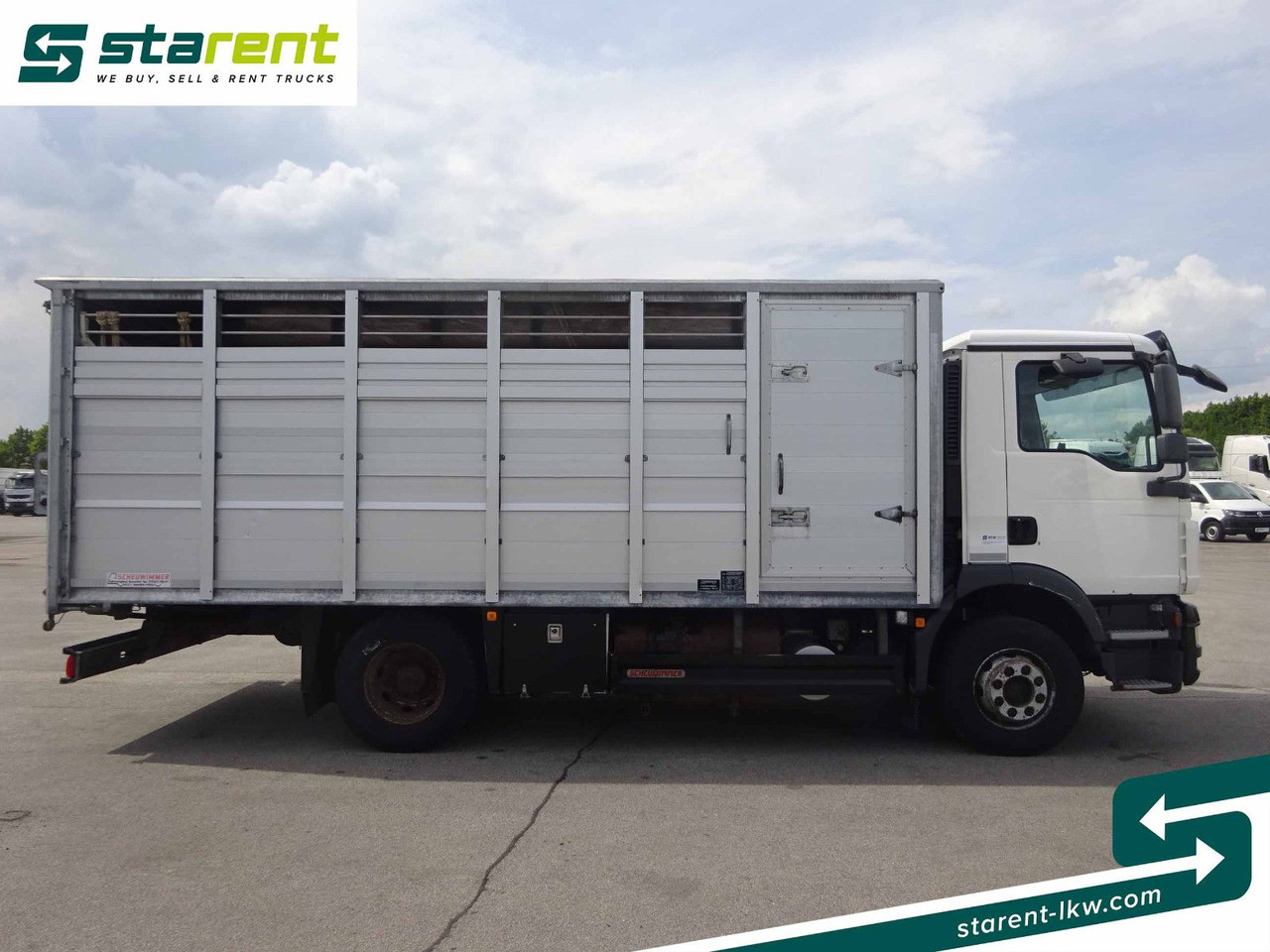 MAN TGM 15.290 Viehtransporter, Scheuwimmer Aufbau - Sunkvežimis žirgams vežti: foto 4 MAN TGM 15.290 Viehtransporter, Scheuwimmer Aufbau - Sunkvežimis žirgams vežti: foto 4