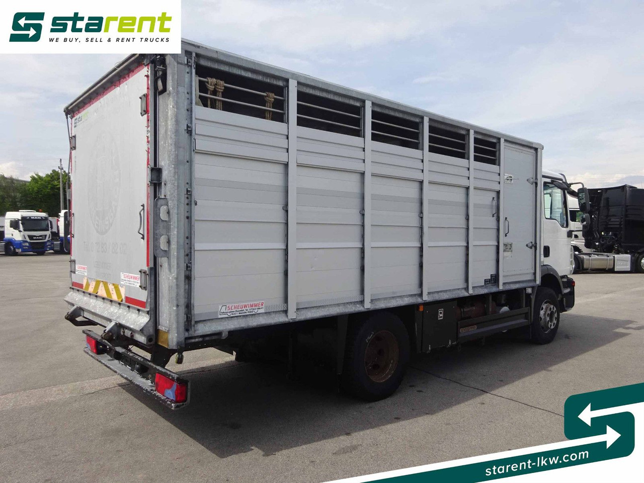 MAN TGM 15.290 Viehtransporter, Scheuwimmer Aufbau - Sunkvežimis žirgams vežti: foto 5 MAN TGM 15.290 Viehtransporter, Scheuwimmer Aufbau - Sunkvežimis žirgams vežti: foto 5