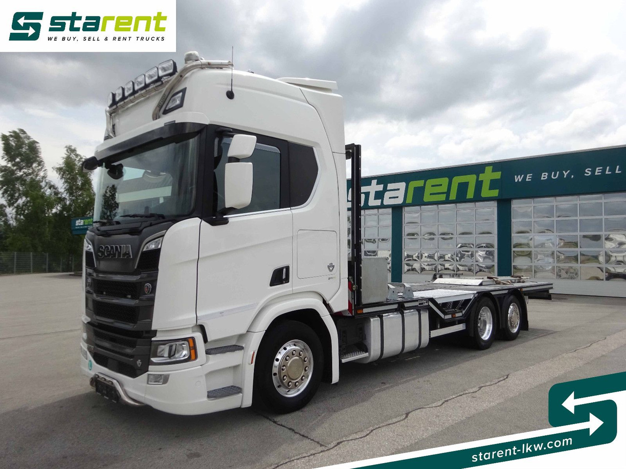 Scania R770 V8 Fahrzeugtransporter, Retarder, Seilwinde - Platforminis/ Bortinis sunkvežimis: foto 1 Scania R770 V8 Fahrzeugtransporter, Retarder, Seilwinde - Platforminis/ Bortinis sunkvežimis: foto 1