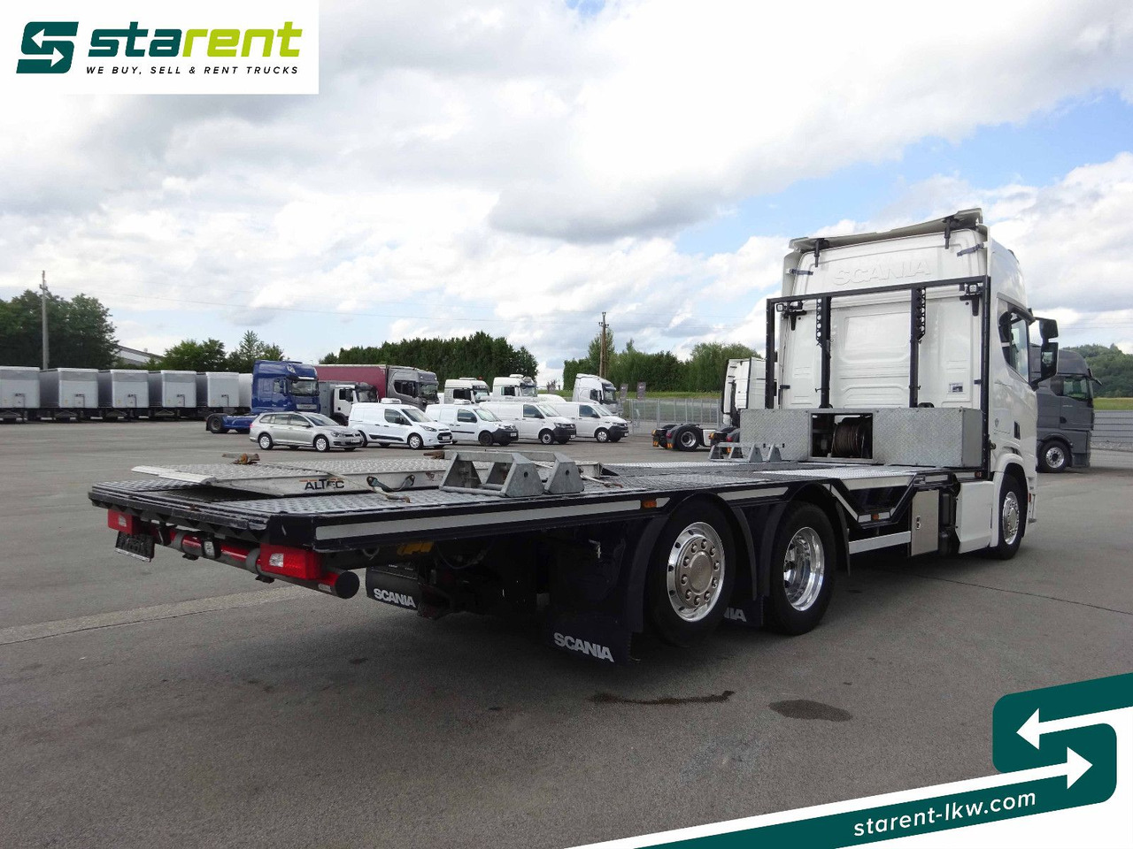 Scania R770 V8 Fahrzeugtransporter, Retarder, Seilwinde - Platforminis/ Bortinis sunkvežimis: foto 5 Scania R770 V8 Fahrzeugtransporter, Retarder, Seilwinde - Platforminis/ Bortinis sunkvežimis: foto 5