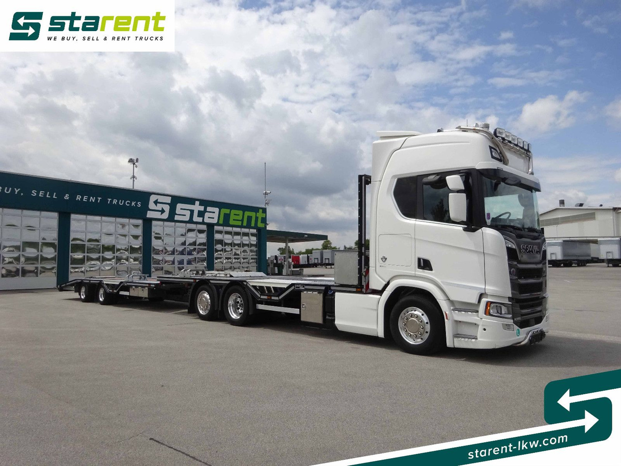 Scania R770 V8 Fahrzeugtransporter + Ziegler Anhänger - Važiuoklės sunkvežimis: foto 3 Scania R770 V8 Fahrzeugtransporter + Ziegler Anhänger - Važiuoklės sunkvežimis: foto 3