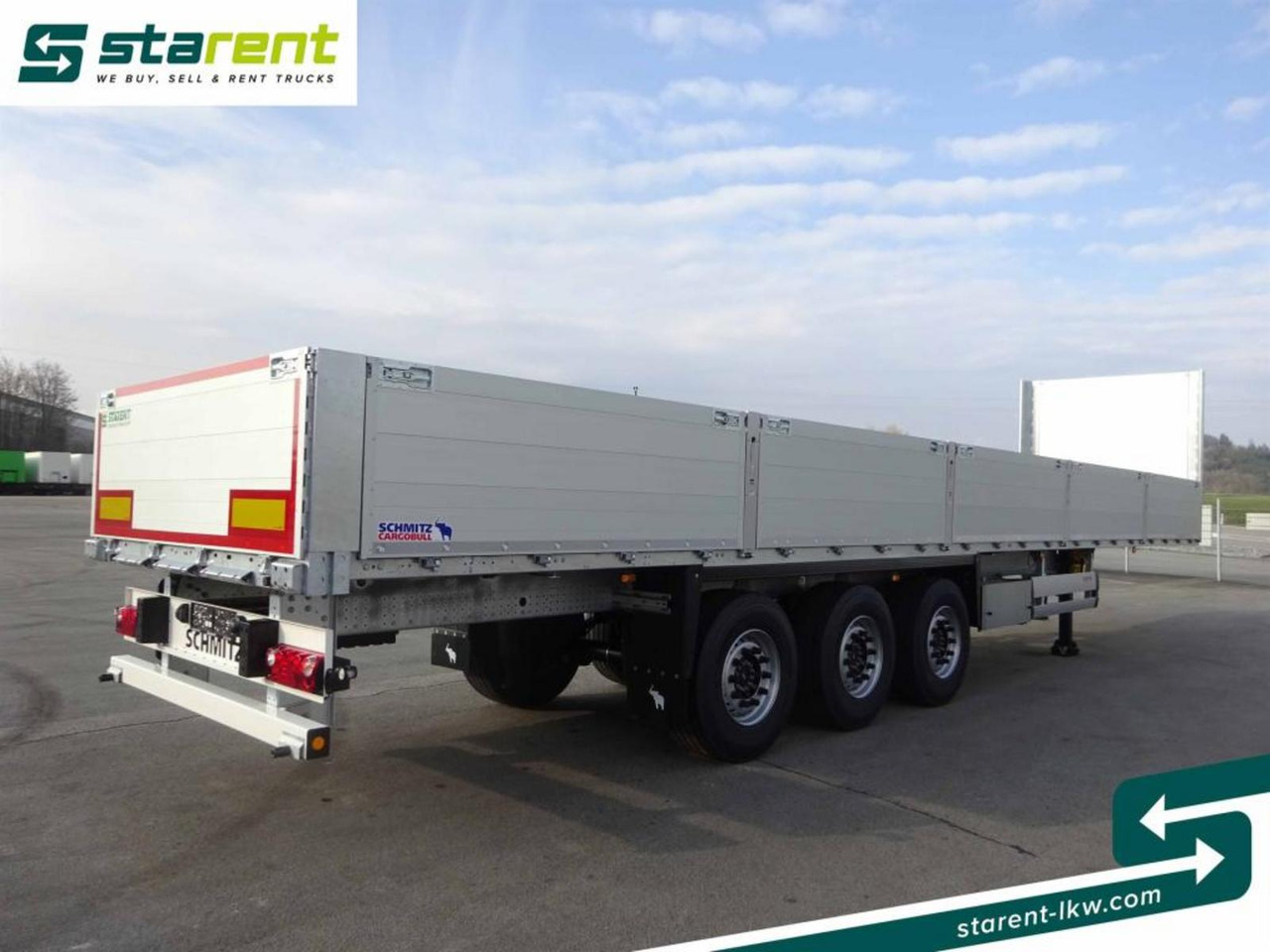 Schmitz Baustofftrailer Liftachse Rungen 80cm Bordwände - Platforminė/ Bortinė puspriekabė: foto 5 Schmitz Baustofftrailer Liftachse Rungen 80cm Bordwände - Platforminė/ Bortinė puspriekabė: foto 5