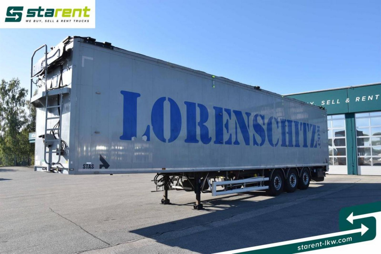 Stas Schubbodenauflieger 92 m³ Funkfernbedienung Lift-A - Su slankiojanciomis grindimis puspriekabė: foto 1 Stas Schubbodenauflieger 92 m³ Funkfernbedienung Lift-A - Su slankiojanciomis grindimis puspriekabė: foto 1