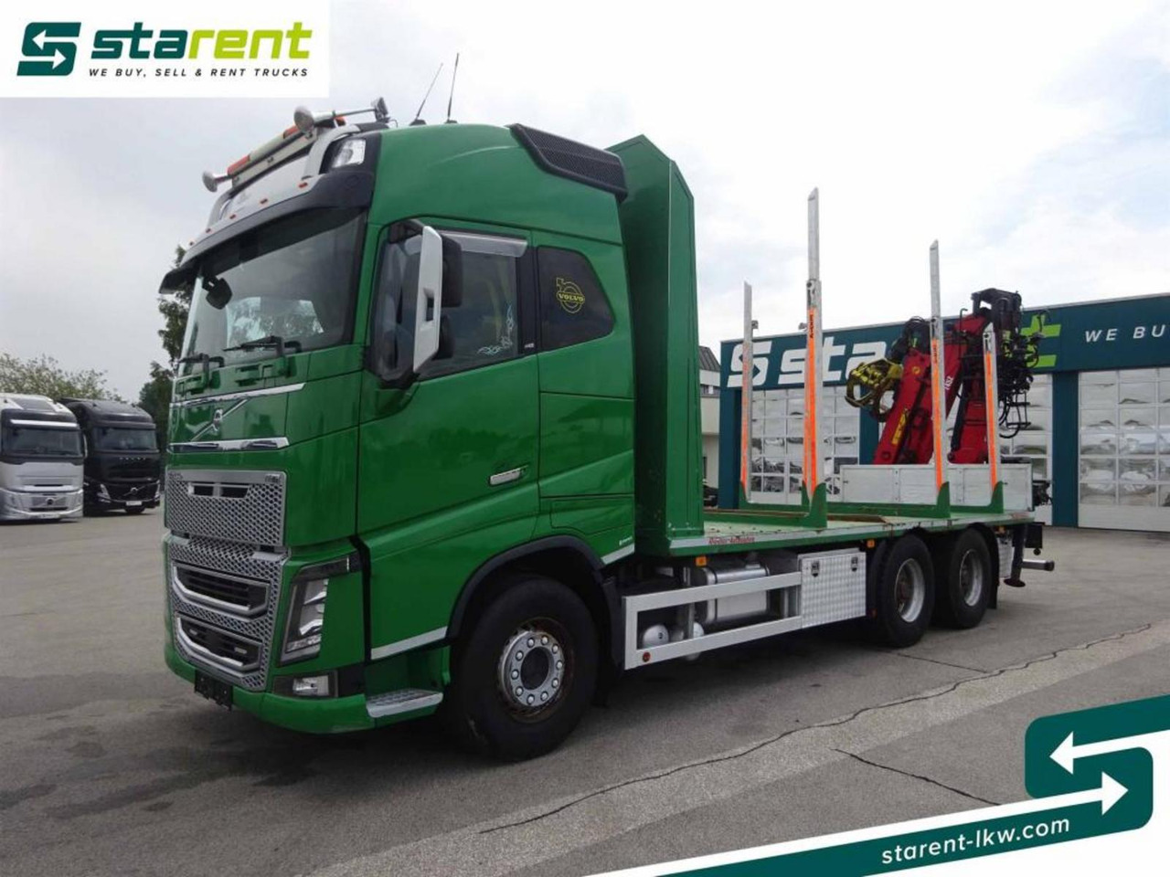 Volvo FH16 550 6x4 Holzaufbau mit Kran (Loglift 145Z) - Miškovežis: foto 1 Volvo FH16 550 6x4 Holzaufbau mit Kran (Loglift 145Z) - Miškovežis: foto 1