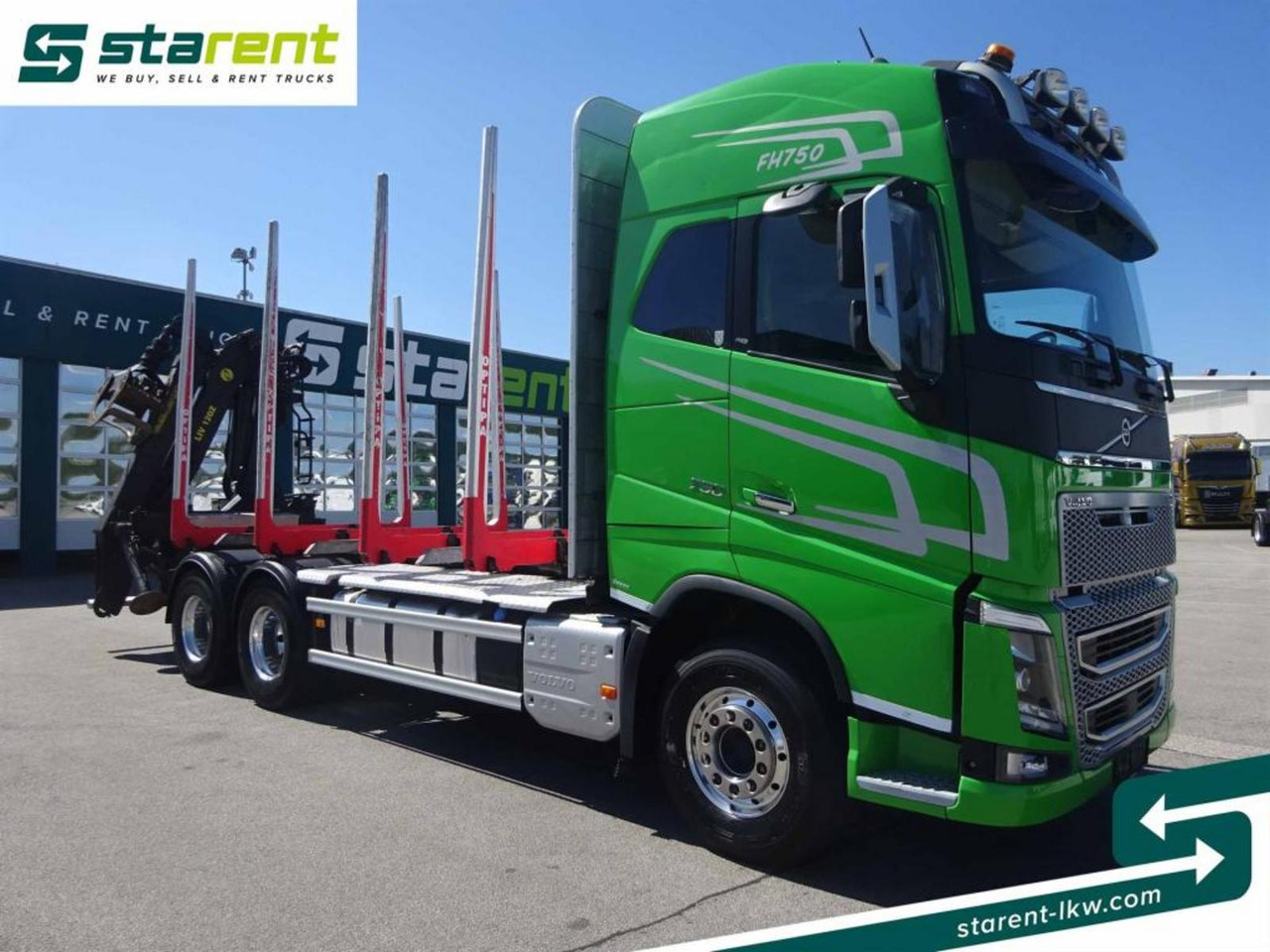 Volvo FH16 750 6x4 Holzaufbau mit Kran (Tajfun LIV120Z) - Miškovežis: foto 3 Volvo FH16 750 6x4 Holzaufbau mit Kran (Tajfun LIV120Z) - Miškovežis: foto 3