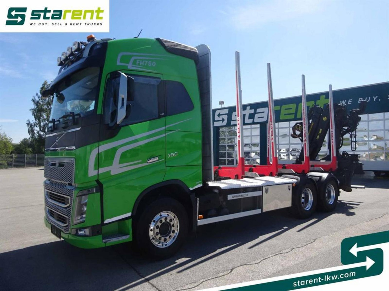 Volvo FH16 750 6x4 Holzaufbau mit Kran (Tajfun LIV120Z) - Miškovežis: foto 1 Volvo FH16 750 6x4 Holzaufbau mit Kran (Tajfun LIV120Z) - Miškovežis: foto 1