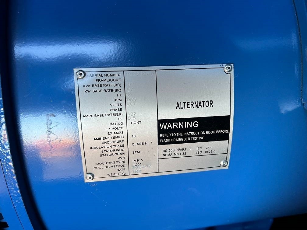 Nauja Elektrinis generatorius Ricardo 150KVA (120KW) SILENT GENERATOR 3 PHASE 50HZ 400V: foto 13 Nauja Elektrinis generatorius Ricardo 150KVA (120KW) SILENT GENERATOR 3 PHASE 50HZ 400V: foto 13