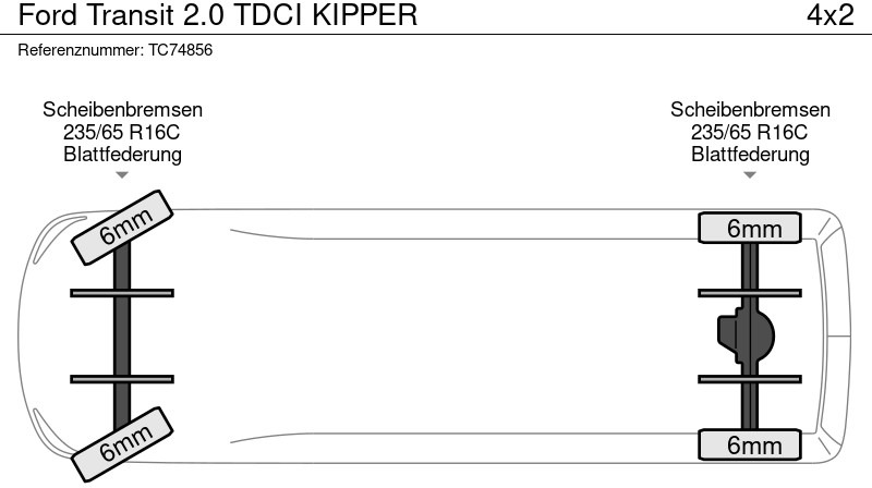 Ford Transit 2.0 TDCI KIPPER - Mažas savivartis: foto 5 Ford Transit 2.0 TDCI KIPPER - Mažas savivartis: foto 5