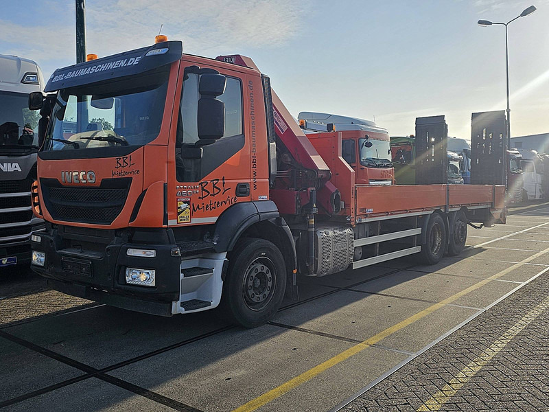 Iveco AD260S46 STRALIS MACHNINE TR. + CRANE - Autovežis sunkvežimis, Sunkvežimis su kranu: foto 1 Iveco AD260S46 STRALIS MACHNINE TR. + CRANE - Autovežis sunkvežimis, Sunkvežimis su kranu: foto 1