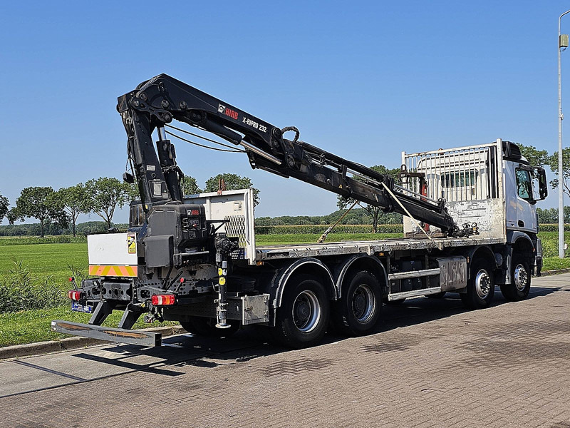 Mercedes-Benz AROCS 3240 HIABX-Hipro 232ES-5 - Platforminis/ Bortinis sunkvežimis, Sunkvežimis su kranu: foto 3 Mercedes-Benz AROCS 3240 HIABX-Hipro 232ES-5 - Platforminis/ Bortinis sunkvežimis, Sunkvežimis su kranu: foto 3