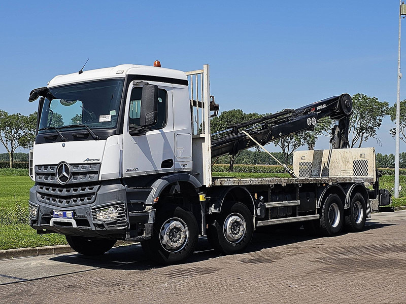 Mercedes-Benz AROCS 3240 HIABX-Hipro 232ES-5 - Platforminis/ Bortinis sunkvežimis, Sunkvežimis su kranu: foto 2 Mercedes-Benz AROCS 3240 HIABX-Hipro 232ES-5 - Platforminis/ Bortinis sunkvežimis, Sunkvežimis su kranu: foto 2