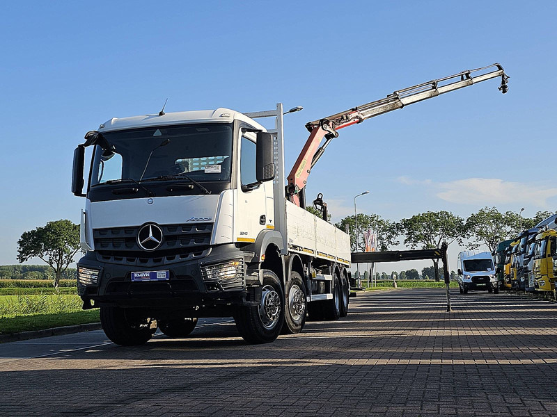 Mercedes-Benz AROCS 3240 PalfingerPK 23001-EH - Platforminis/ Bortinis sunkvežimis, Sunkvežimis su kranu: foto 1 Mercedes-Benz AROCS 3240 PalfingerPK 23001-EH - Platforminis/ Bortinis sunkvežimis, Sunkvežimis su kranu: foto 1