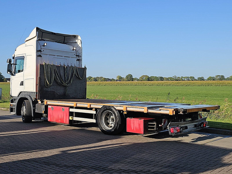 Platforminis/ Bortinis sunkvežimis Scania R400 RETARDER TWISTLOCKS: foto 6