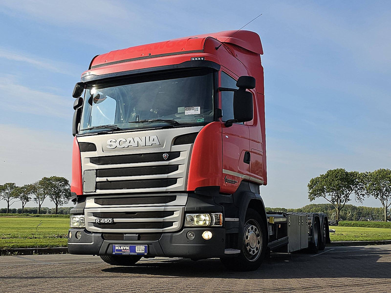 Scania R450 HL 6X2*4 RET. CROWN - Konteineris-vežimus/ Sukeisti kūną sunkvežimis: foto 1 Scania R450 HL 6X2*4 RET. CROWN - Konteineris-vežimus/ Sukeisti kūną sunkvežimis: foto 1