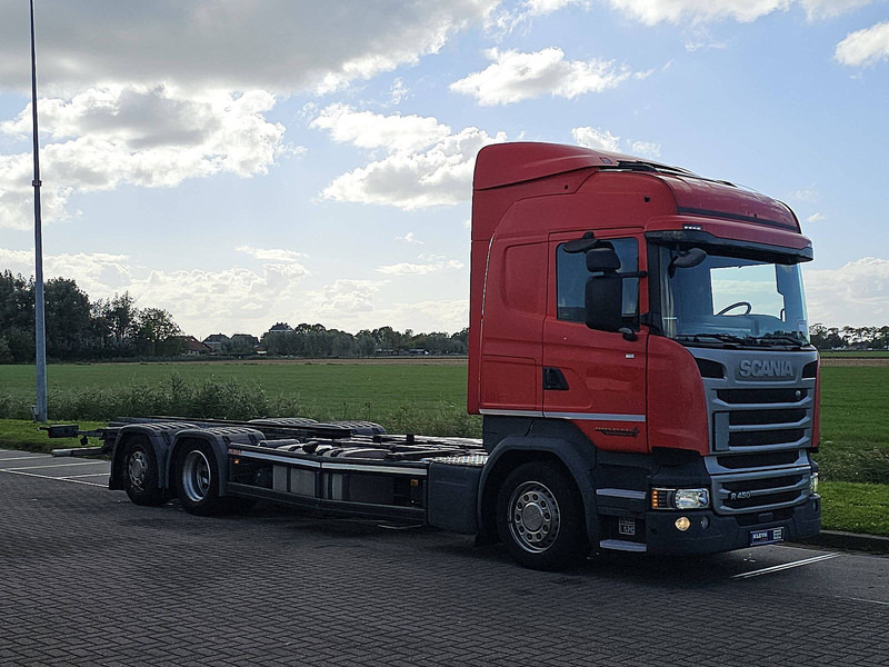 Scania R450 HL 6X2*4 RET. CROWN - Konteineris-vežimus/ Sukeisti kūną sunkvežimis: foto 5 Scania R450 HL 6X2*4 RET. CROWN - Konteineris-vežimus/ Sukeisti kūną sunkvežimis: foto 5