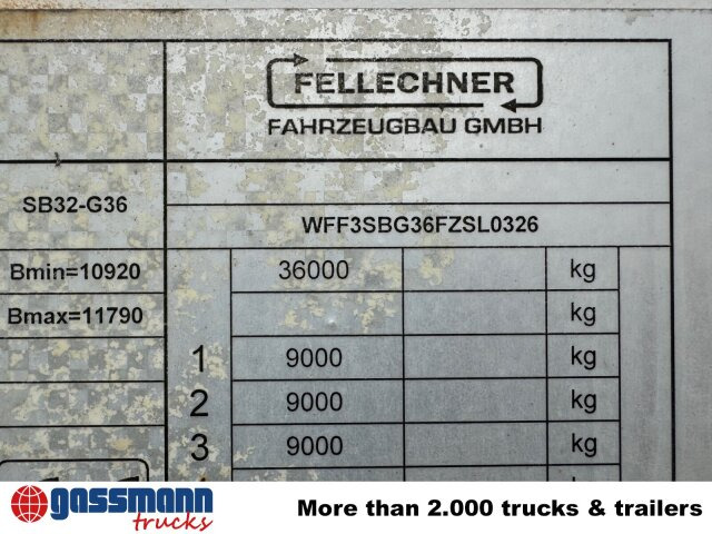 Fellechner SB32-G36, ausziehbar um 1,5m - Platforminė/ Bortinė puspriekabė: foto 5 Fellechner SB32-G36, ausziehbar um 1,5m - Platforminė/ Bortinė puspriekabė: foto 5
