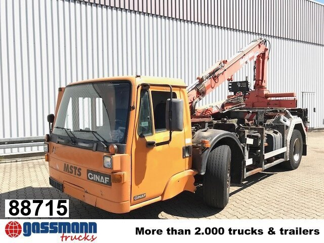 GINAF GINC 3030 mit Heckkran Atlas AK 90.1 HDS - Platforminis/ Bortinis sunkvežimis, Sunkvežimis su kranu: foto 1 GINAF GINC 3030 mit Heckkran Atlas AK 90.1 HDS - Platforminis/ Bortinis sunkvežimis, Sunkvežimis su kranu: foto 1