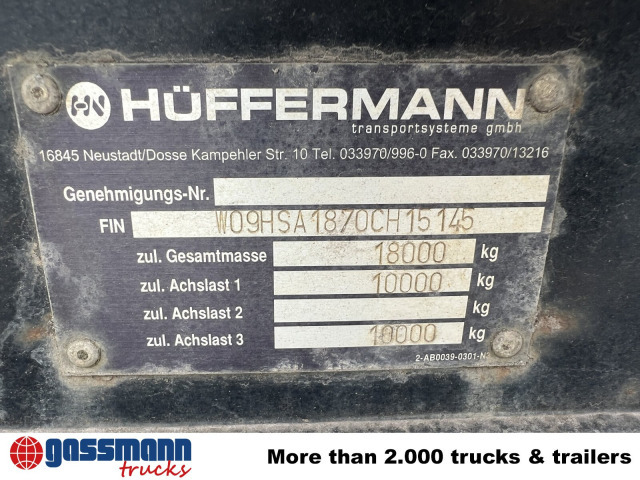 Hüffermann HSA 18.70 L Schlittenabroller - Kablio/ Skip loader priekaba: foto 4 Hüffermann HSA 18.70 L Schlittenabroller - Kablio/ Skip loader priekaba: foto 4