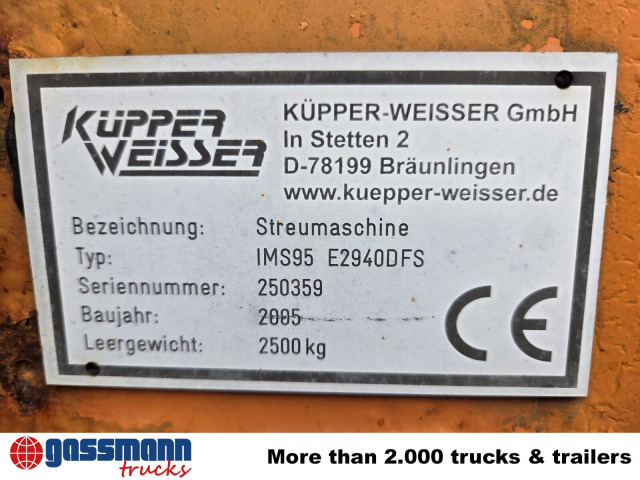 IMS95 E2940DFS Salzstreuer ca. 4m³ - Smėlio/ Druskos barstytuvas: foto 3 IMS95 E2940DFS Salzstreuer ca. 4m³ - Smėlio/ Druskos barstytuvas: foto 3