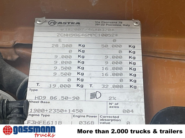 Iveco ASTRA HD9 86.50-90 8x6, Unfallschaden, Cursor 13 - Važiuoklės sunkvežimis: foto 5 Iveco ASTRA HD9 86.50-90 8x6, Unfallschaden, Cursor 13 - Važiuoklės sunkvežimis: foto 5