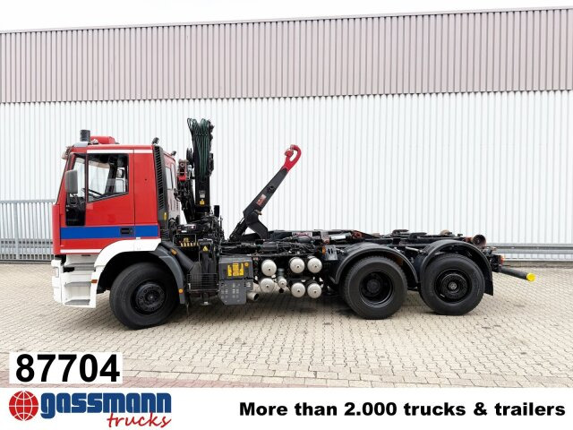 Iveco EuroTech 240E38 6x2-4, Lift-/Lenkachse, - Hook-lift sunkvežimis, Sunkvežimis su kranu: foto 1 Iveco EuroTech 240E38 6x2-4, Lift-/Lenkachse, - Hook-lift sunkvežimis, Sunkvežimis su kranu: foto 1