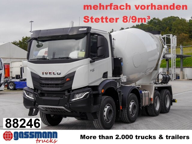 Iveco X-Way AD360X40BZ 8x4, Stetter 8/9m³ - Betonvežis: foto 1 Iveco X-Way AD360X40BZ 8x4, Stetter 8/9m³ - Betonvežis: foto 1