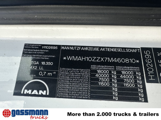 MAN TGA 18.350 4x2 LL, Fahrschulausstattung - Furgonas sunkvežimis: foto 2 MAN TGA 18.350 4x2 LL, Fahrschulausstattung - Furgonas sunkvežimis: foto 2