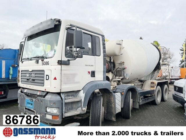 MAN TGA 35.360 8X4 BB, Betonmischer Karrena 10m³ - Betonvežis: foto 1 MAN TGA 35.360 8X4 BB, Betonmischer Karrena 10m³ - Betonvežis: foto 1
