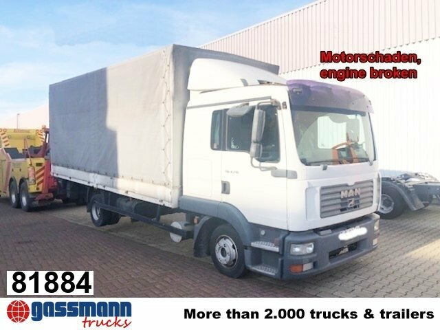 MAN TGL 8.210 BL 4x2 mit LBW, Motorschaden! - Platforminis/ Bortinis sunkvežimis: foto 1 MAN TGL 8.210 BL 4x2 mit LBW, Motorschaden! - Platforminis/ Bortinis sunkvežimis: foto 1