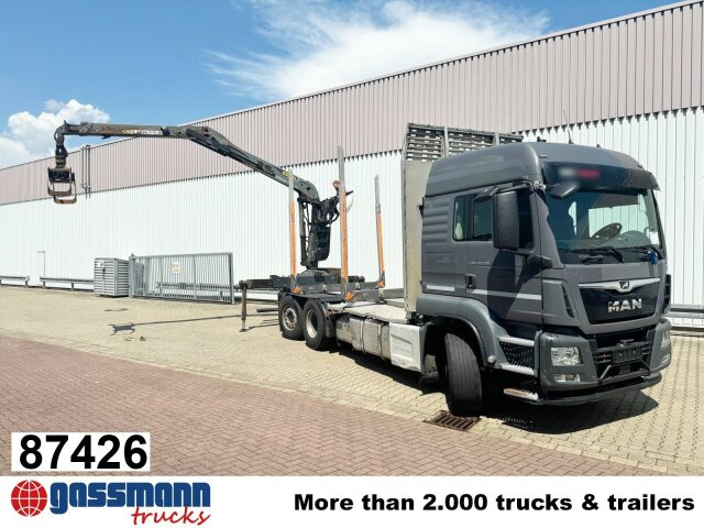 MAN TGS 26.500 6X4H-4 BL, PriTarder, HydroDrive, - Miškovežis, Sunkvežimis su kranu: foto 1 MAN TGS 26.500 6X4H-4 BL, PriTarder, HydroDrive, - Miškovežis, Sunkvežimis su kranu: foto 1