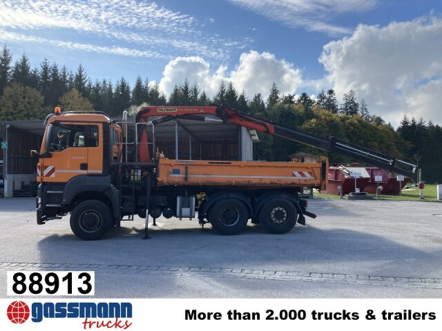 MAN TGS 28.400 6X4-4 BL, Lenk-/Lift, - Savivartis sunkvežimis, Sunkvežimis su kranu: foto 1 MAN TGS 28.400 6X4-4 BL, Lenk-/Lift, - Savivartis sunkvežimis, Sunkvežimis su kranu: foto 1