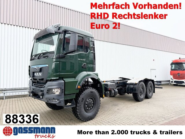 MAN TGS 33.440 6x6 BB CH RHD, Euro2, Rechtslenker, - Važiuoklės sunkvežimis: foto 1 MAN TGS 33.440 6x6 BB CH RHD, Euro2, Rechtslenker, - Važiuoklės sunkvežimis: foto 1
