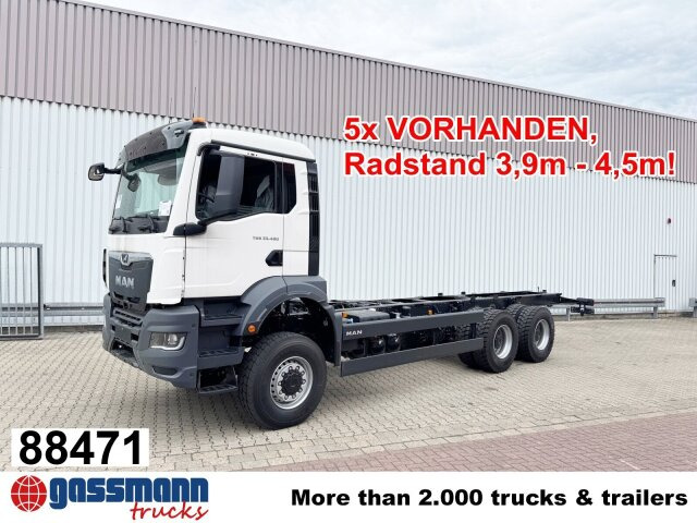 MAN TGS 33.480 6x6 BB CH, Hohe Bauart, Nebenantrieb - Važiuoklės sunkvežimis: foto 1 MAN TGS 33.480 6x6 BB CH, Hohe Bauart, Nebenantrieb - Važiuoklės sunkvežimis: foto 1