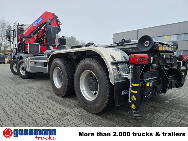 MAN TGS 35.480 8X4 BL, Intarder, Kran HMF 3220-K6, - Hook-lift sunkvežimis, Sunkvežimis su kranu: foto 4 MAN TGS 35.480 8X4 BL, Intarder, Kran HMF 3220-K6, - Hook-lift sunkvežimis, Sunkvežimis su kranu: foto 4