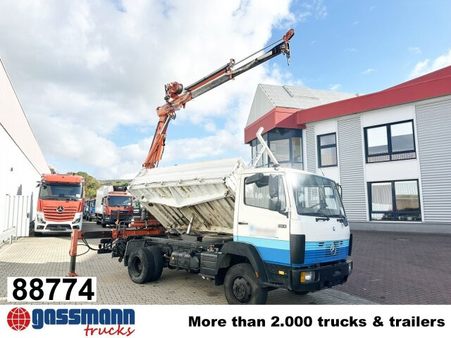 Mercedes-Benz 914 K 4x2, Kran Atlas 60.1, Funk - Savivartis sunkvežimis, Sunkvežimis su kranu: foto 1 Mercedes-Benz 914 K 4x2, Kran Atlas 60.1, Funk - Savivartis sunkvežimis, Sunkvežimis su kranu: foto 1