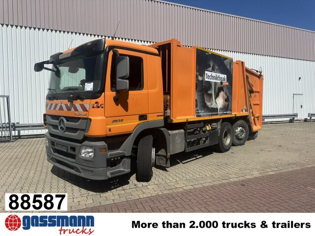 Mercedes-Benz Actros 2532/41 L 6x2, EEV, Lenkachse, Haller X2C - Šiukšliavežis: foto 1 Mercedes-Benz Actros 2532/41 L 6x2, EEV, Lenkachse, Haller X2C - Šiukšliavežis: foto 1