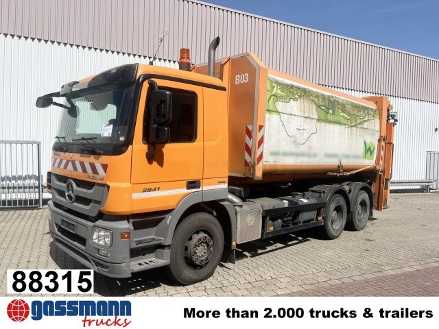 Mercedes-Benz Actros 2641/48 L 6x4, Seilabroller, Haller - Šiukšliavežis: foto 1 Mercedes-Benz Actros 2641/48 L 6x4, Seilabroller, Haller - Šiukšliavežis: foto 1