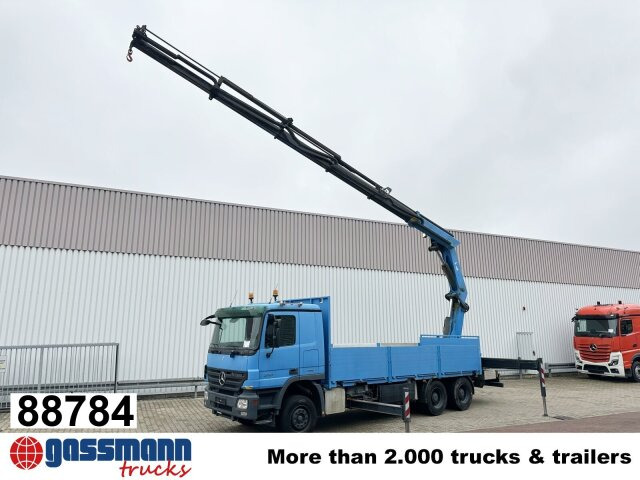 Mercedes-Benz Actros 2741 L 6x4, Twist-Lock ausz. auf 3m, - Platforminis/ Bortinis sunkvežimis, Sunkvežimis su kranu: foto 1 Mercedes-Benz Actros 2741 L 6x4, Twist-Lock ausz. auf 3m, - Platforminis/ Bortinis sunkvežimis, Sunkvežimis su kranu: foto 1