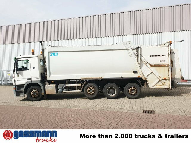 Šiukšliavežis pervežimui šiukšlių Mercedes-Benz Actros 3236 L 8x2/6, 2x Lenkachse, Schörling: foto 8