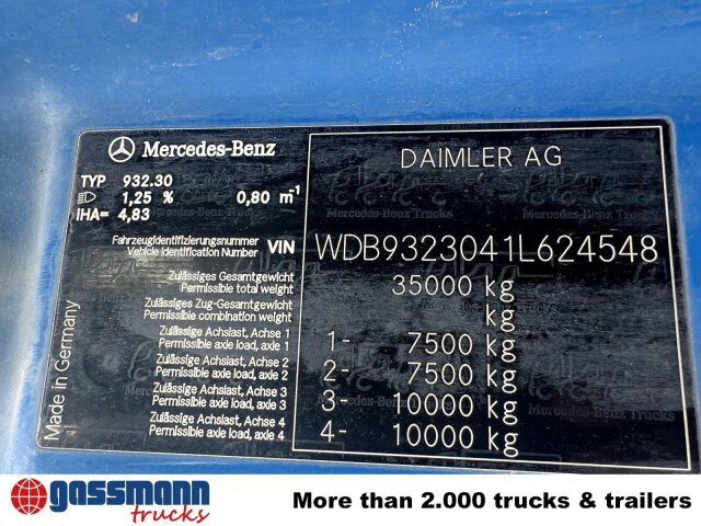 Mercedes-Benz Actros MP 3, 3241/8x4, Alukipper Bordmatik, - Savivartis sunkvežimis: foto 5 Mercedes-Benz Actros MP 3, 3241/8x4, Alukipper Bordmatik, - Savivartis sunkvežimis: foto 5