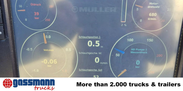 Mercedes-Benz Arocs 1843 L 4x2, Müller Canalmaster ca. 8m³, - Gatvių šlavimo mašina: foto 2 Mercedes-Benz Arocs 1843 L 4x2, Müller Canalmaster ca. 8m³, - Gatvių šlavimo mašina: foto 2