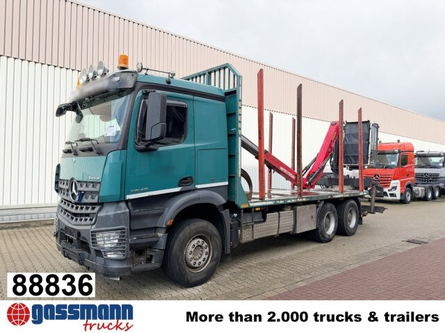 Mercedes-Benz Arocs 2648 6x4 mit Heckkran Epsilon M12Z83, - Miškovežis, Sunkvežimis su kranu: foto 1 Mercedes-Benz Arocs 2648 6x4 mit Heckkran Epsilon M12Z83, - Miškovežis, Sunkvežimis su kranu: foto 1