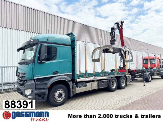 Mercedes-Benz Arocs 2651 L 6x4, Retarder, StreamSpace, - Miškovežis, Sunkvežimis su kranu: foto 1 Mercedes-Benz Arocs 2651 L 6x4, Retarder, StreamSpace, - Miškovežis, Sunkvežimis su kranu: foto 1