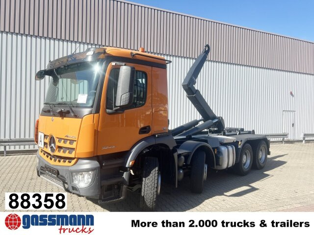 Mercedes-Benz Arocs 3243 LK 8x4/4, Motorabtrieb - Hook-lift sunkvežimis: foto 1 Mercedes-Benz Arocs 3243 LK 8x4/4, Motorabtrieb - Hook-lift sunkvežimis: foto 1